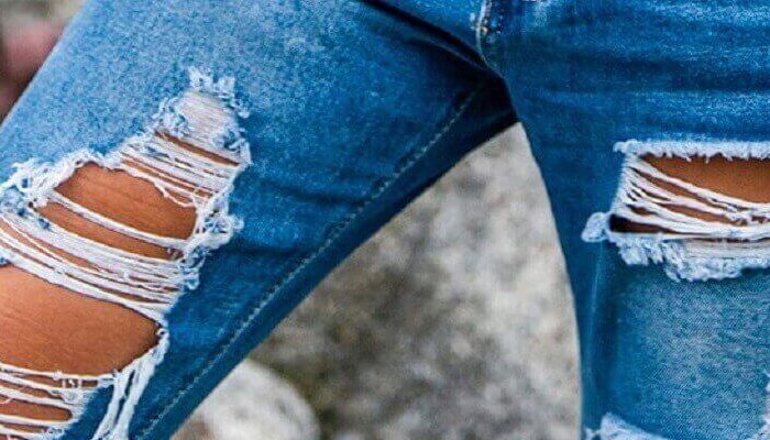 Women’s jeans with holes