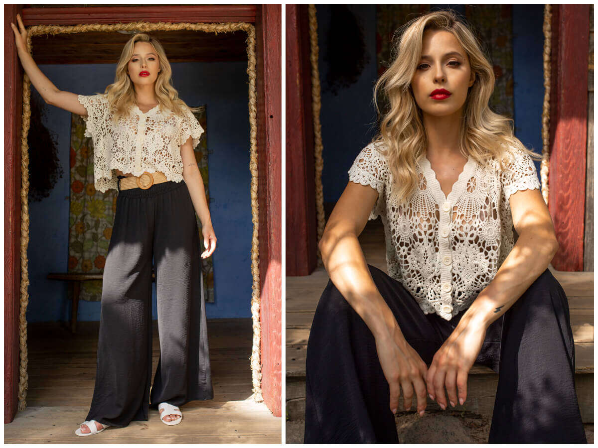 Openwork top – boho trend for summer days