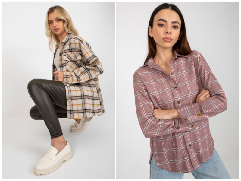 Women’s plaid shirt in wholesale – a real hit for autumn and winter