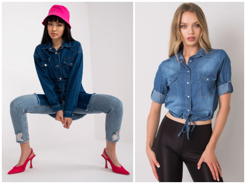 Fashionable women’s denim shirt – a classic in American style