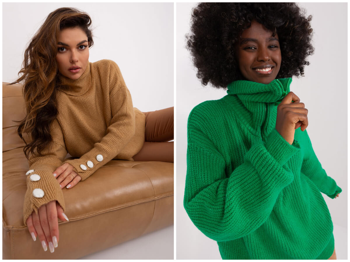 Warm women’s turtleneck – a stylish basis for winter looks