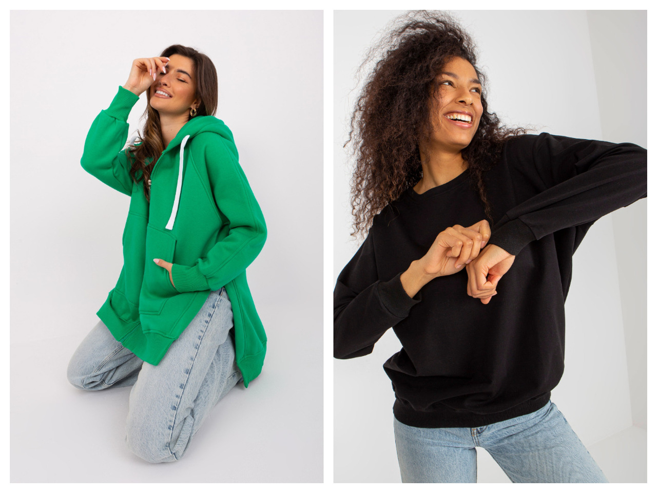 Women’s oversized basic sweatshirt – get inspired by the novelties