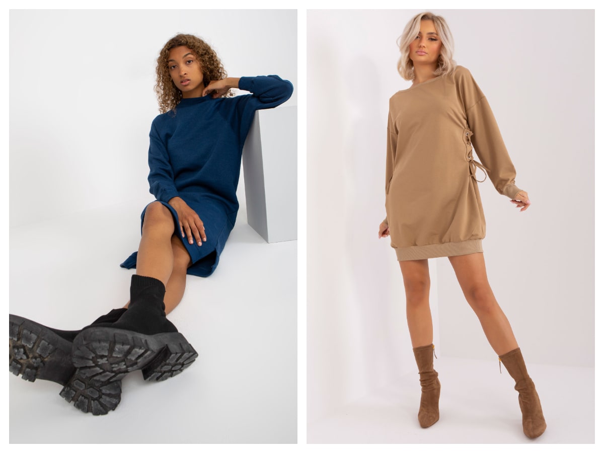 Sweatshirt dress – original models for the spring/summer season