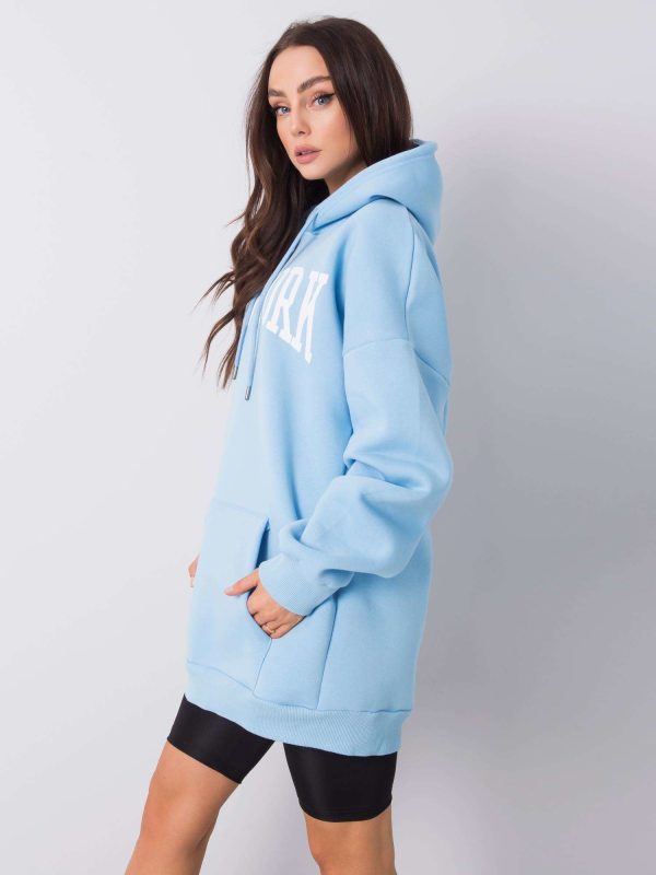 Wholesale Charlene RUE PARIS Blue Hoodie