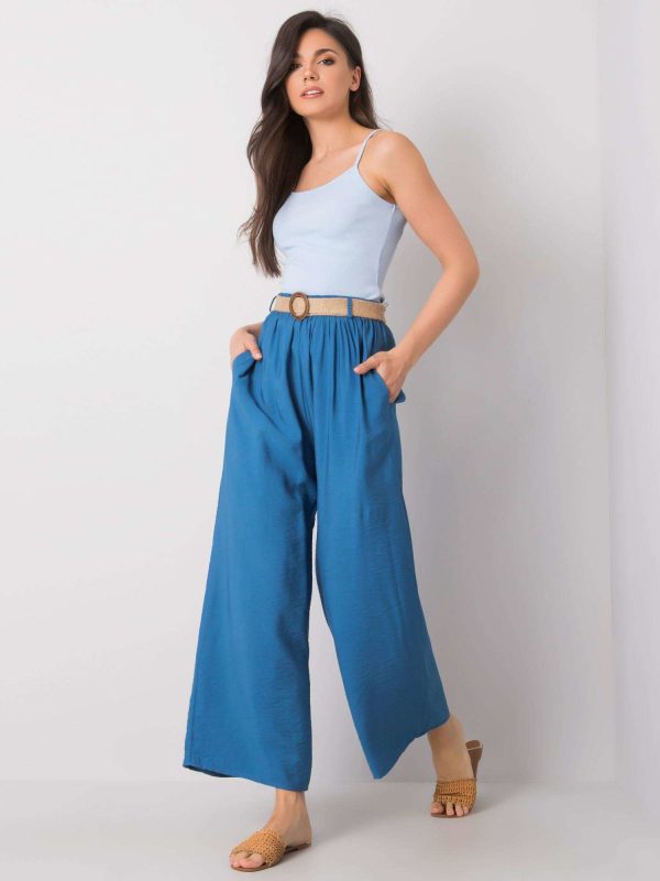 Wholesale Blue wide pants Isbel RUE PARIS