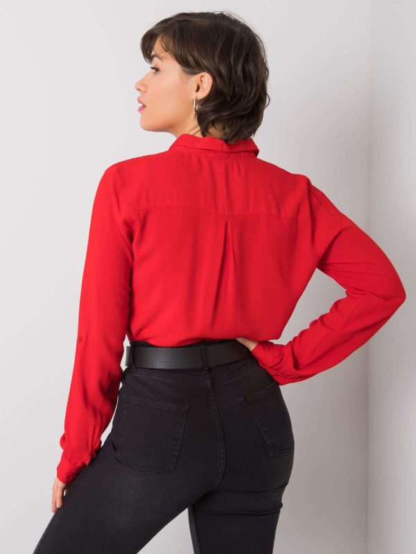 Wholesale Red classic shirt Yvaine RUE PARIS