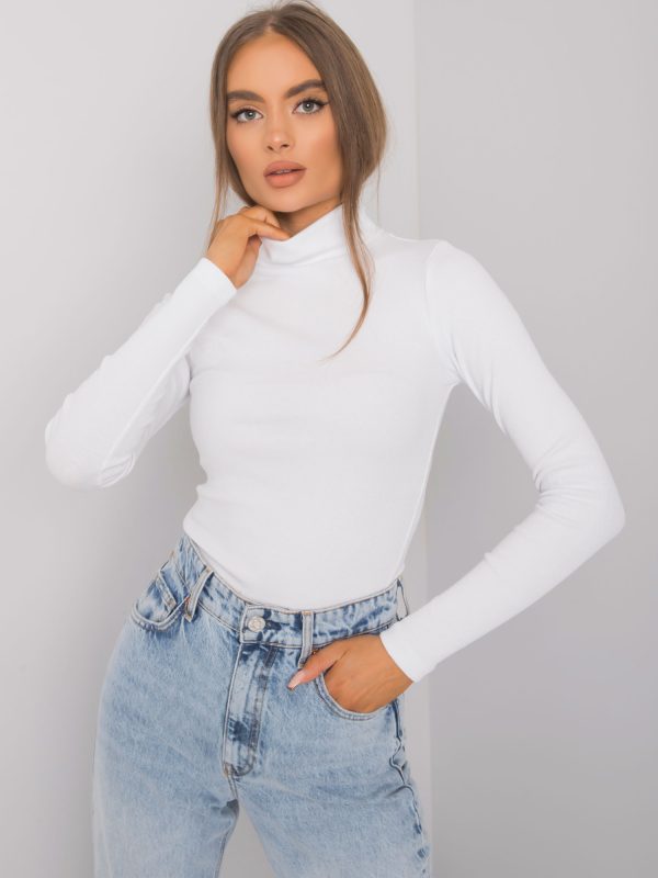 Wholesale White striped turtleneck blouse Elisee RUE PARIS