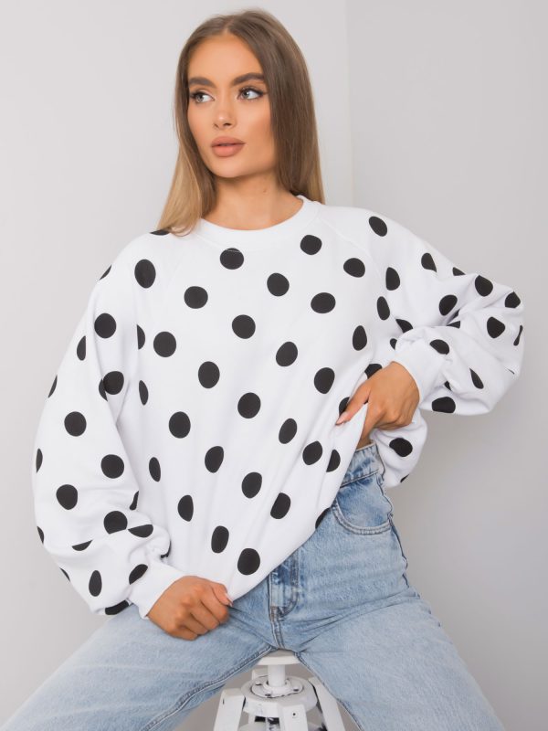 Wholesale Leora white and black sweatshirt