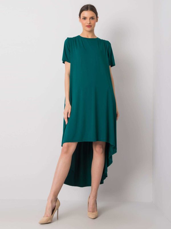 Wholesale Dark green dress Casandra RUE PARIS