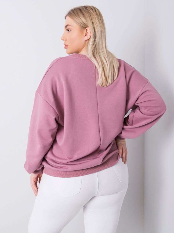 Wholesale Dirty pink plus size sweatshirt Mischa