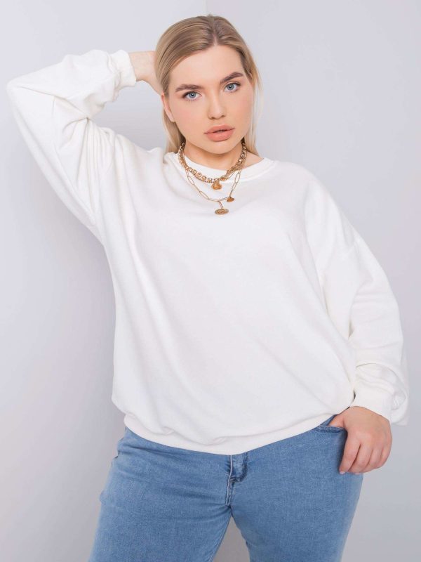 Wholesale Ecru plus size sweatshirt Mischa