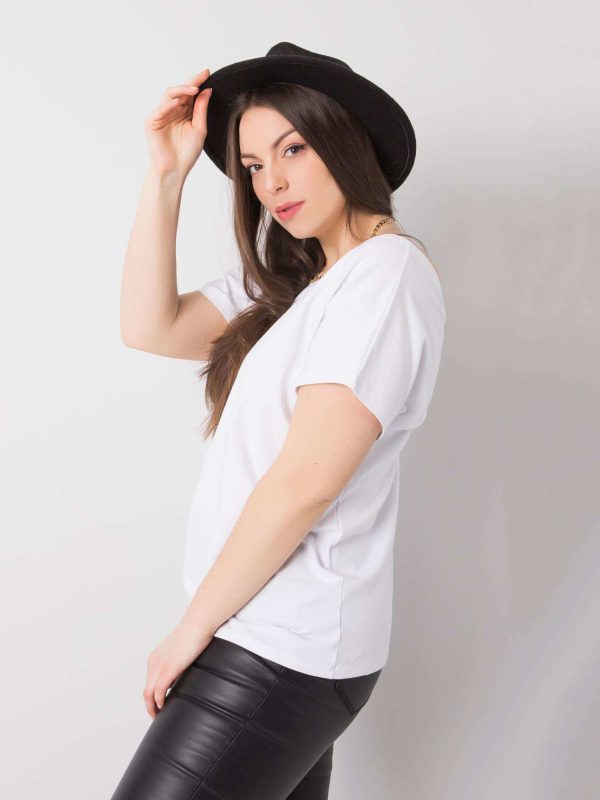 Wholesale White T-shirt plus size Beverly