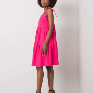 Wholesale Pink Ruffle Dress Manon RUE PARIS