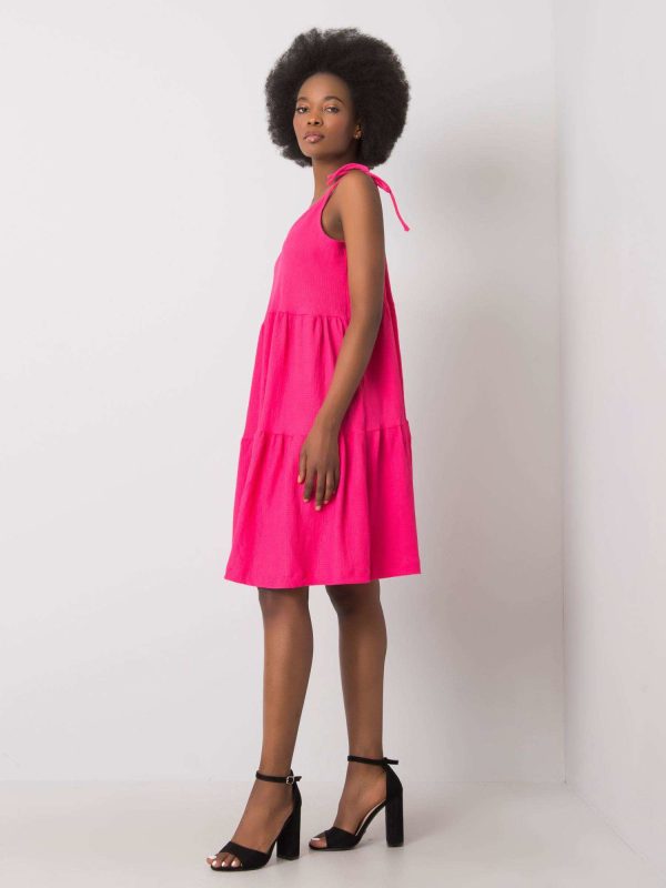 Wholesale Pink Ruffle Dress Manon RUE PARIS