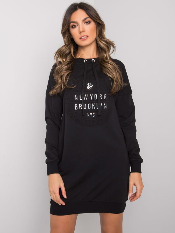 Wholesale Black sweatshirt dress Senglea RUE PARIS