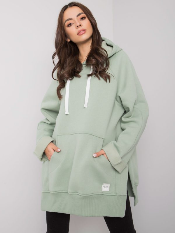 Wholesale Pistachio kangaroo sweatshirt Arno RUE PARIS