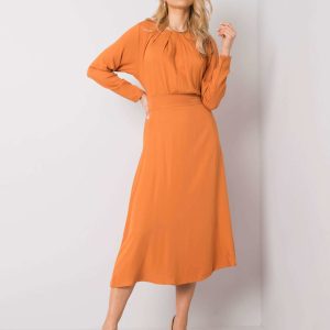 Wholesale Dark orange dress Savona RUE PARIS