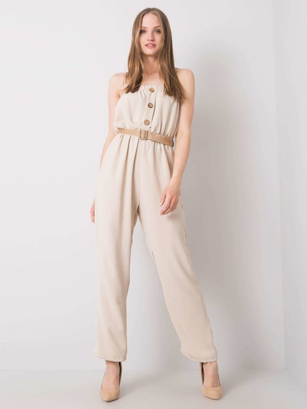 Wholesale Light beige jumpsuit Felippa RUE PARIS