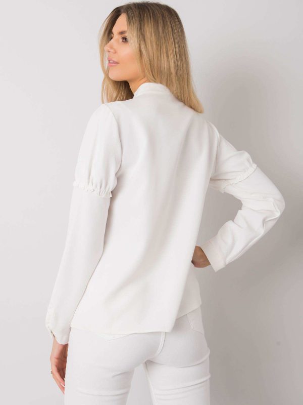 Wholesale Alyse RUE PARIS white flounces shirt