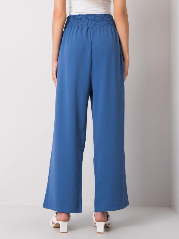 Wholesale Lareen RUE PARIS dark blue wide pants