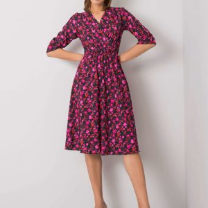 Wholesale Pink dress with prints Joelene RUE PARIS