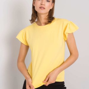 Wholesale Ansley RUE PARIS yellow cotton blouse