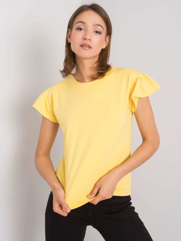 Wholesale Ansley RUE PARIS yellow cotton blouse