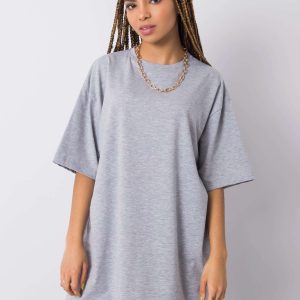 Wholesale Grey melange t-shirt Juliet RUE PARIS