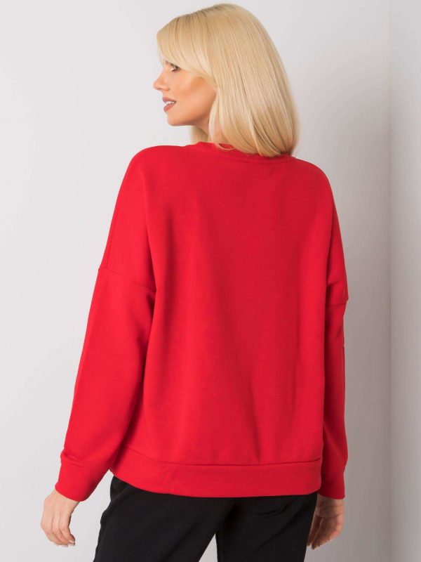 Wholesale Frose RUE PARIS red frill sweatshirt