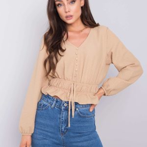 Wholesale Beige blouse Kristy RUE PARIS