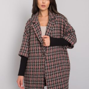 Wholesale Grey-red Memphis RUE PARIS knitted coat