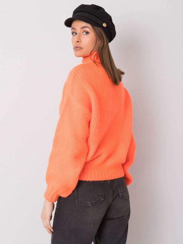 Wholesale Fluo orange sweater Ariana