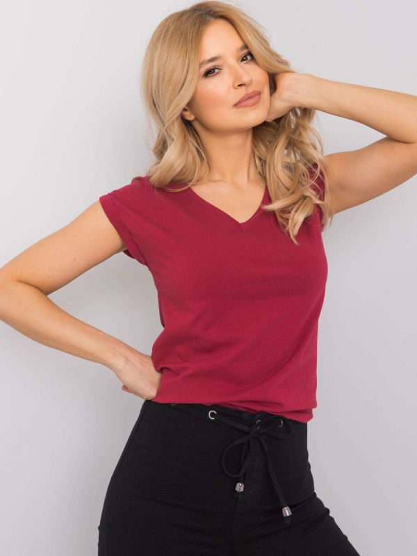 Wholesale Burgundy T-shirt Elisabetta