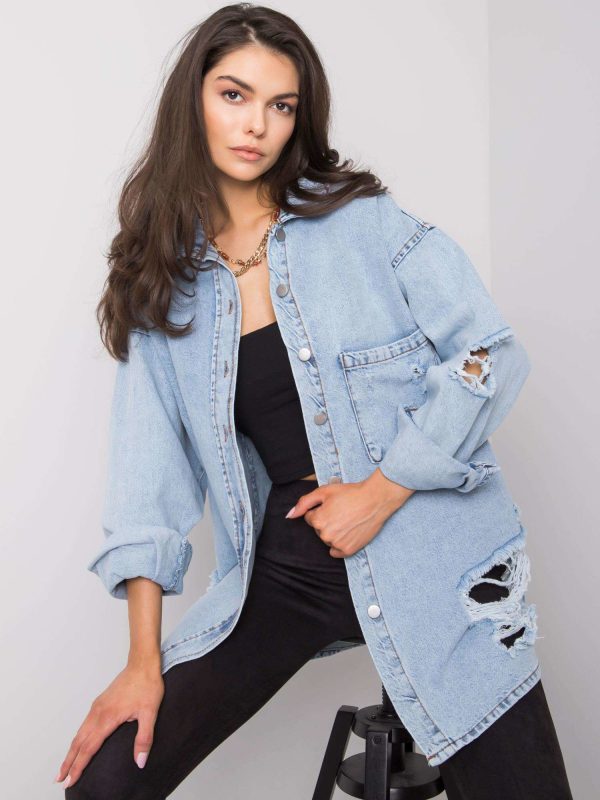 Wholesale Light blue jeans shirt Dorres RUE PARIS