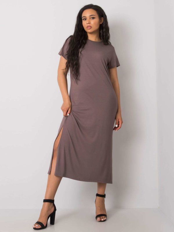 Wholesale Nanette Plus Size Coffee Dress