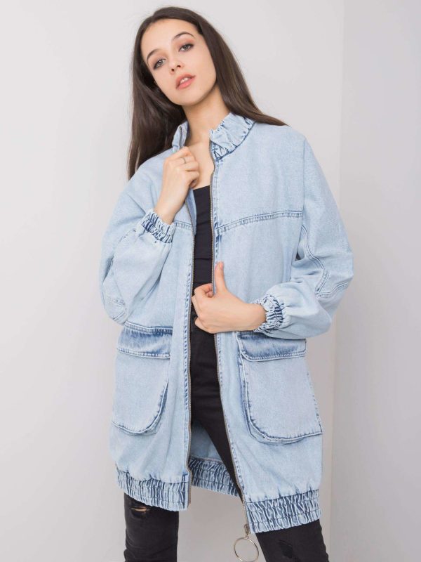 Wholesale Blue Women's Denim Jacket Seraphina RUE PARIS