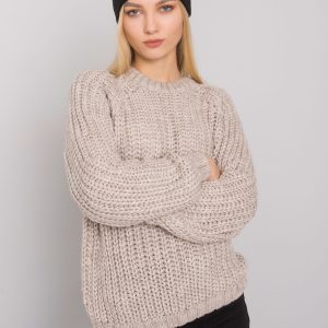 Wholesale Beige Knitted Women's Sweater Grinnell RUE PARIS