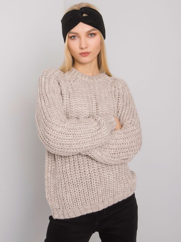 Wholesale Beige Knitted Women's Sweater Grinnell RUE PARIS