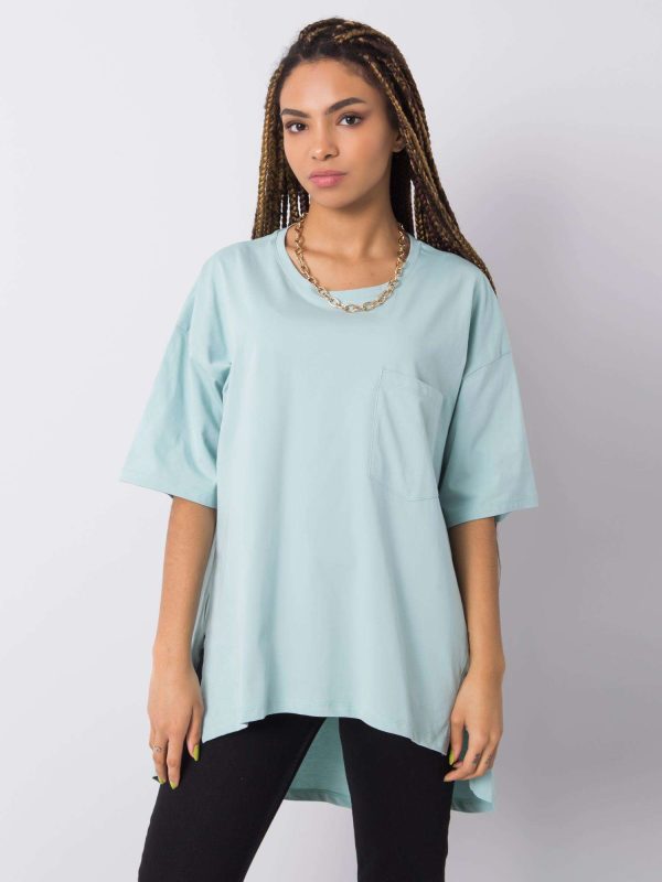 Wholesale Noor RUE PARIS cotton t-shirt mint