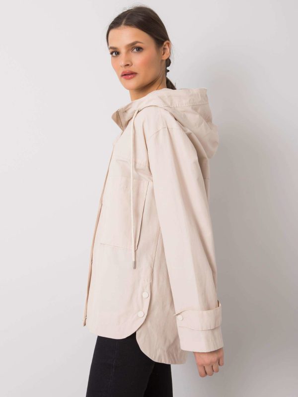 Wholesale Light beige transitional jacket Casillia RUE PARIS