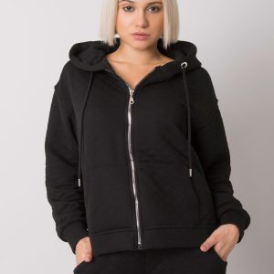 Wholesale Arezzo black quilted zipper sweatshirt