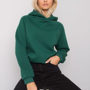 Wholesale Dark green sweatshirt Nicole