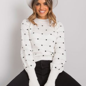 Wholesale White polka dot sweater Vincenza RUE PARIS