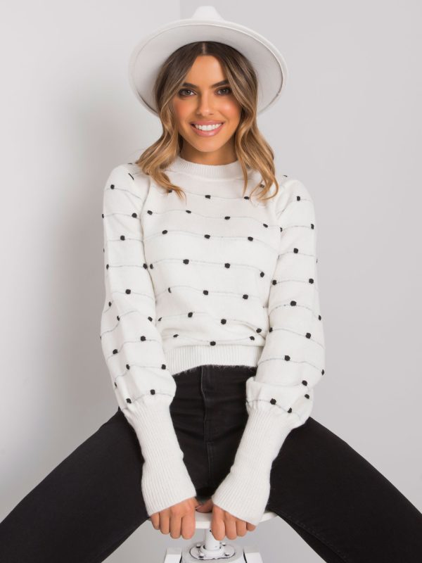 Wholesale White polka dot sweater Vincenza RUE PARIS