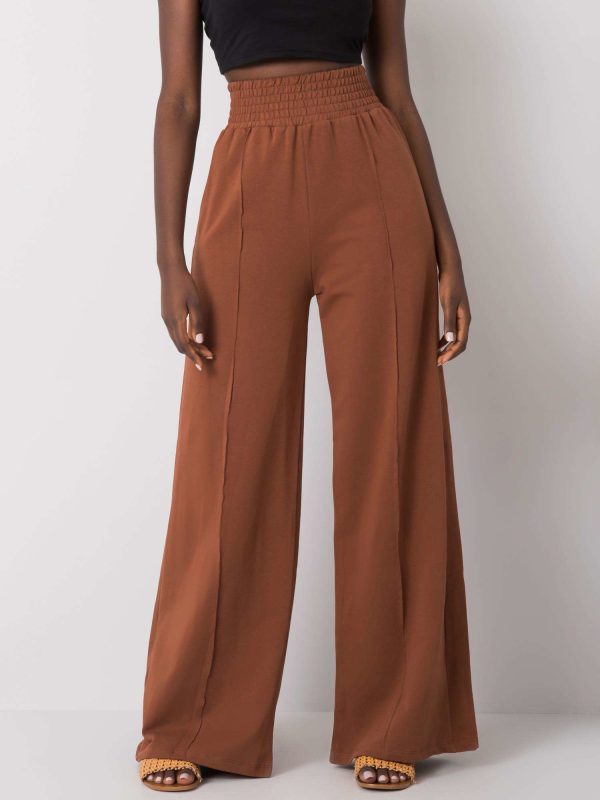 Wholesale Brown wide sweatpants Santiago RUE PARIS