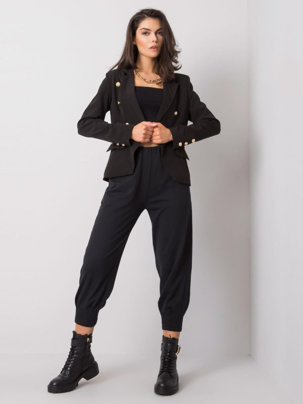 Wholesale Black sweatpants Iria RUE PARIS