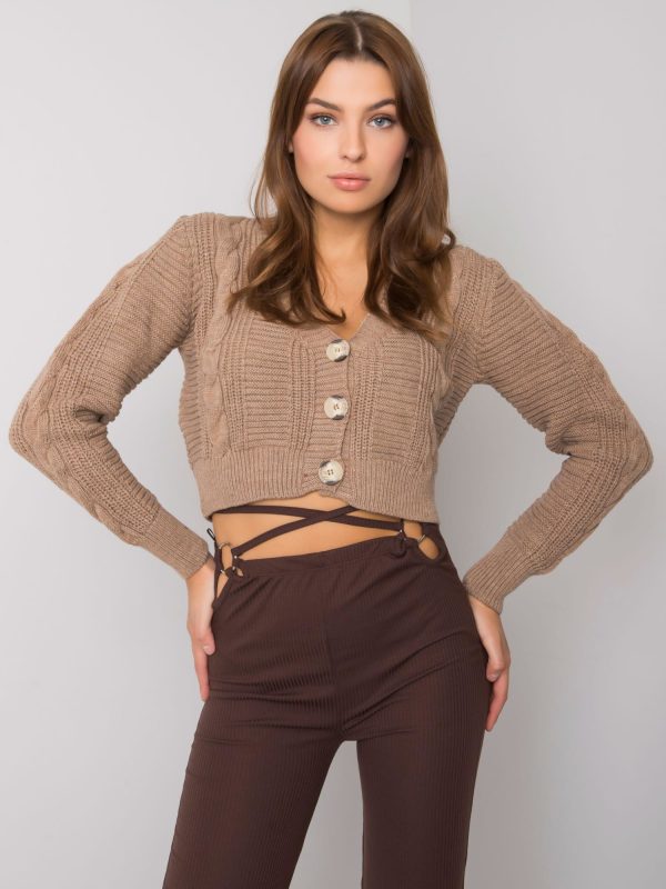 Wholesale Aristide RUE PARIS dark beige cardigan