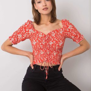 Wholesale Avignon RUE PARIS coral short blouse