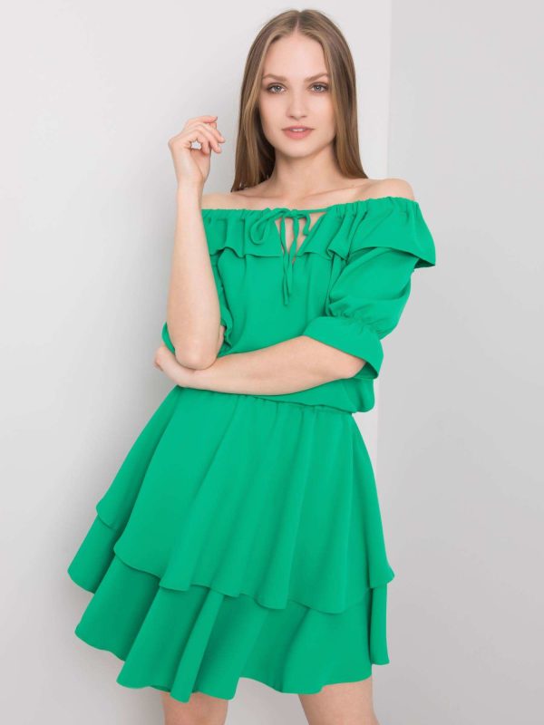 Wholesale Green dress Bella RUE PARIS