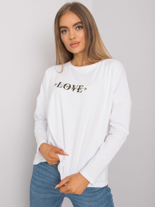 Wholesale White Long Sleeve Blouse Rochester RUE PARIS